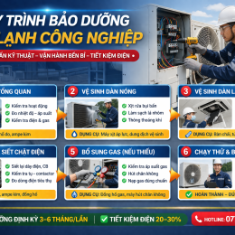 Quy trình bảo dưỡng máy lạnh công nghiệp